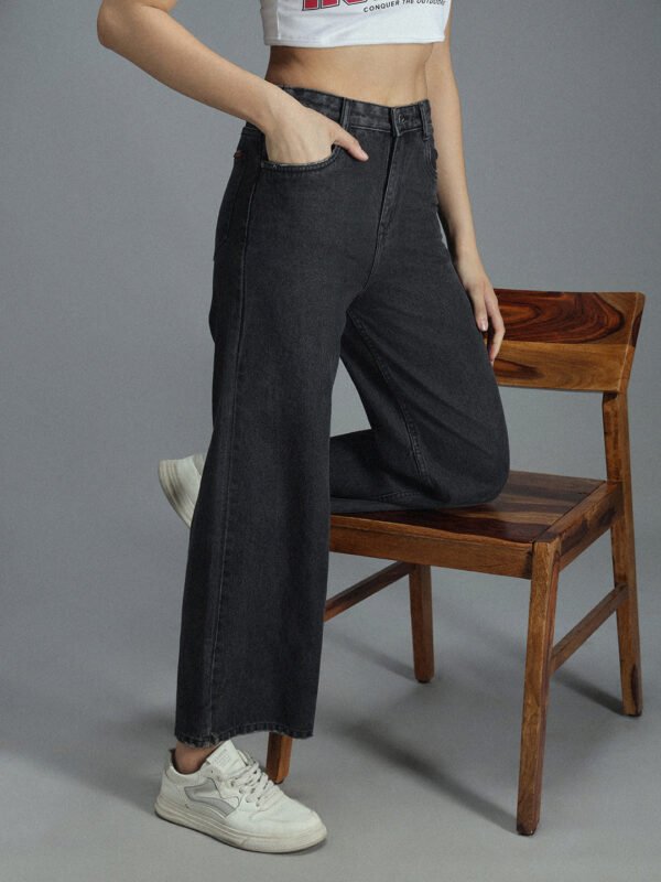 Women 90s Baggy Stretchable Cotton Jeans - Image 2