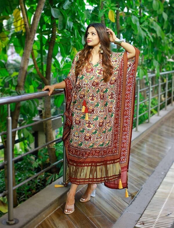 KAFTAN PANT-NNK3001 PURE GAJI SILK - Image 4