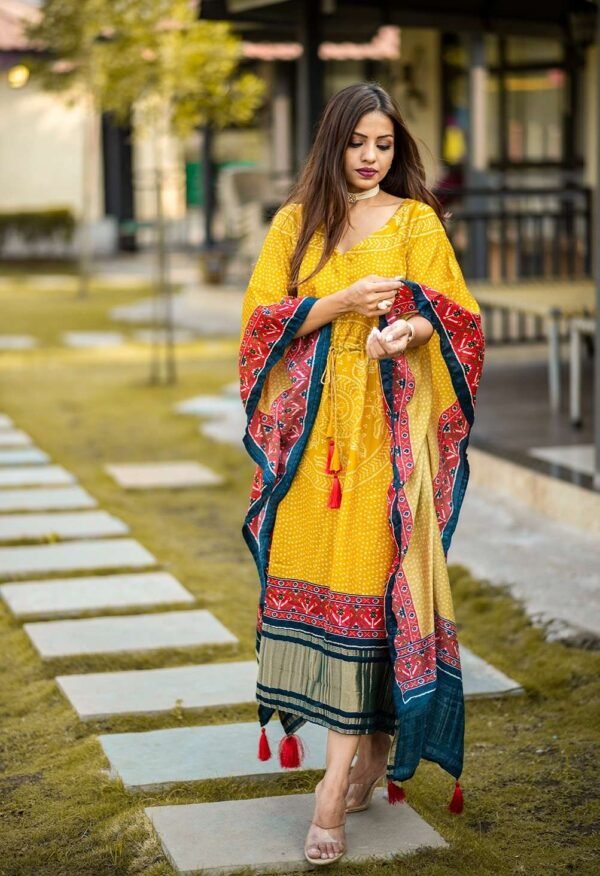 KAFTAN PANT-NNK3001 PURE GAJI SILK - Image 3