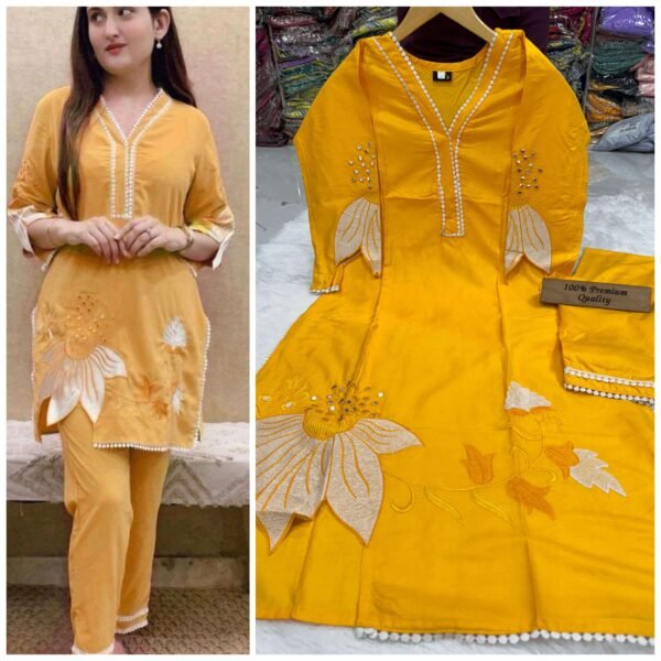 HEAVY REYON COTTON COORD SET - Image 3