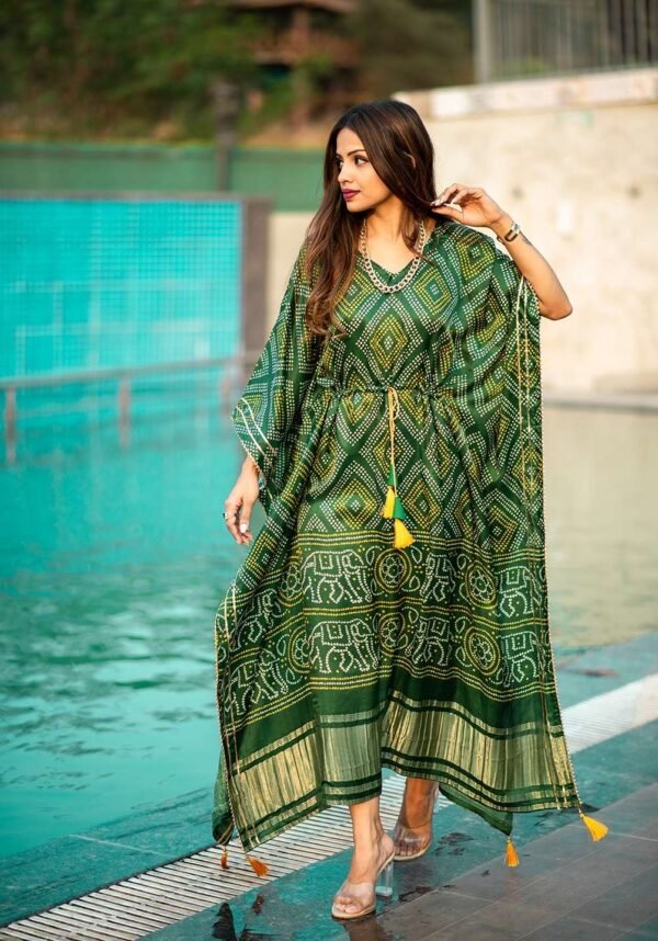 KAFTAN PANT-NNK3001 PURE GAJI SILK - Image 5