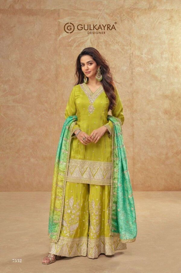 GULKARYA DESIGNER SERIES 7531 TO 7533 SILK SUIT - Image 3