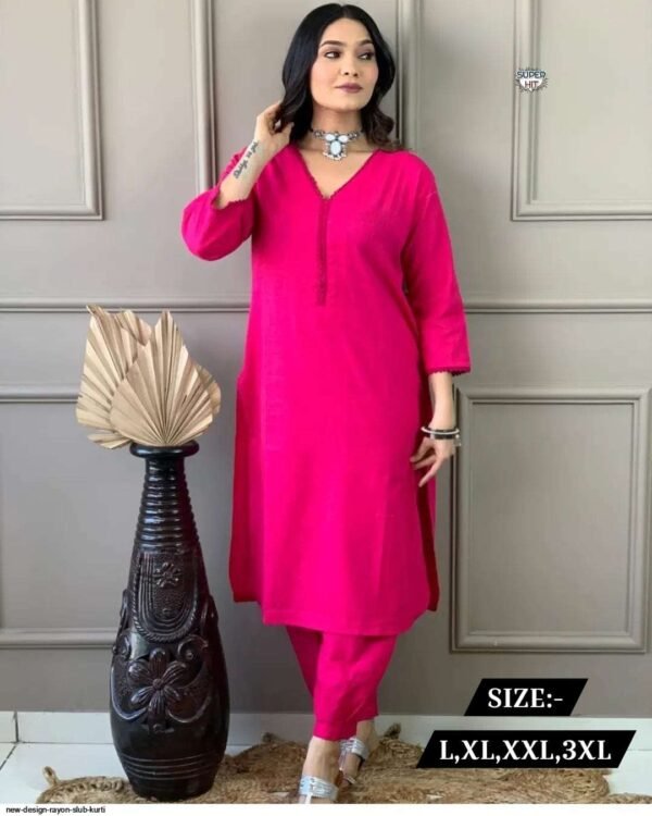 CLASSY YET CHIC MONOCHROME KURTI WITH PANT