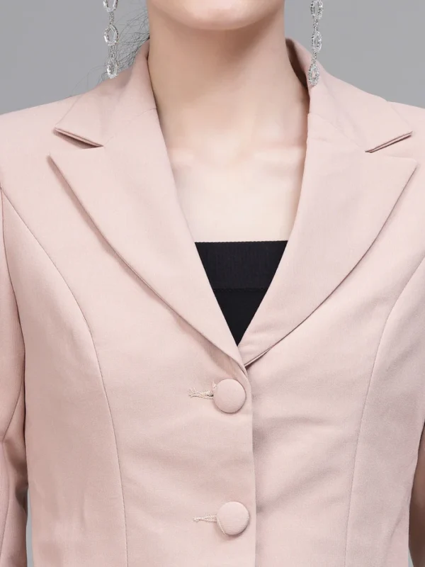 Women Stark Blush Blazer Neck Co-ord Set - Image 5