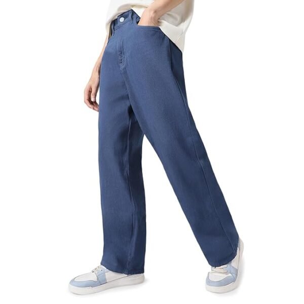 Men's Loose Baggy Fit Washed Jeans Non-Stretchable - Image 24